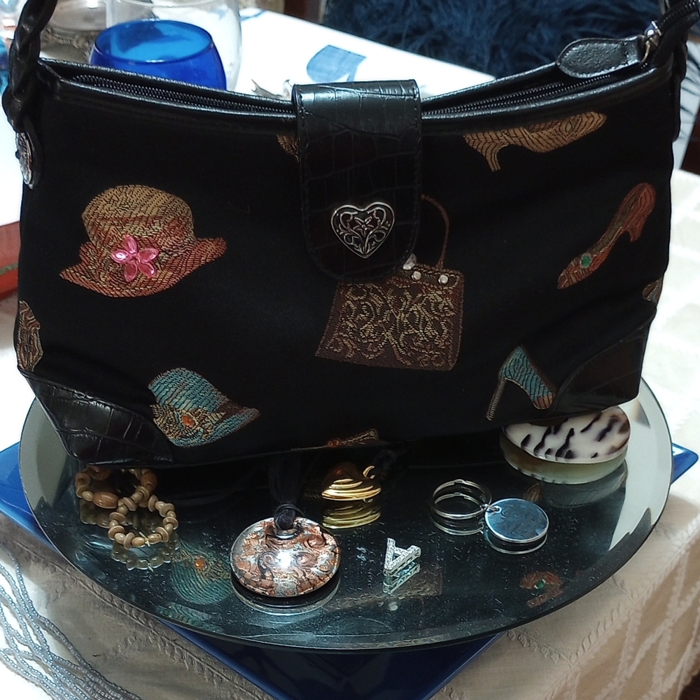 Vintage Embellished Fabric Handbag - Picture 3 of 17